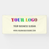 Bedrijf Logo Promotionele Business Banner Voorbeel (Horizontaal)
