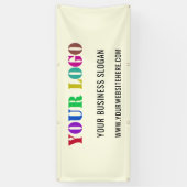 Bedrijf Logo Promotionele Business Banner Voorbeel (Verticaal)