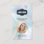 Bedrijf Logo QR Code Medewerker Foto Visitekaartje (Voorkant)