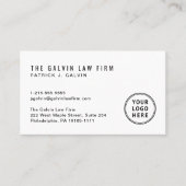 Bedrijf Logo QR Code Medewerker Visitekaartje (Voorkant)