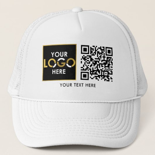 Bedrijf Logo QR Code Promotional Business Trucker Pet (Voorkant)