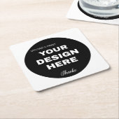 bedrijf, logo, qr-code, website, uw logo hier, kartonnen onderzetters (Schuin)