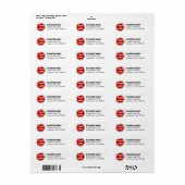 Bedrijf Logo  retouradres Etiket (Full Sheet)