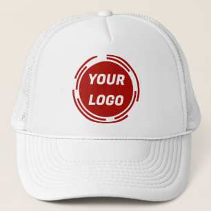 Bedrijf Logo Rood en Wit Trucker Pet