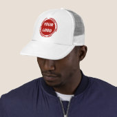 Bedrijf Logo  Rood en Wit Trucker Pet (In situ)