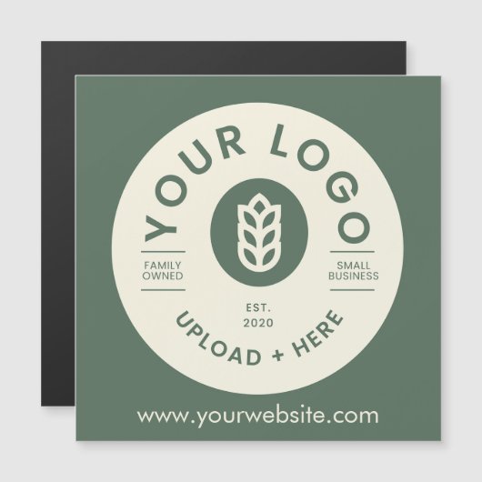  bedrijf Logo Sage Green (Voorkant / Achterkant)