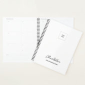Bedrijf Logo Simple White Elegant AppointBook Planner (Display)