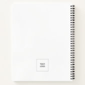 Bedrijf Logo Simple White Elegant Notitieboek Plan (Achterkant)