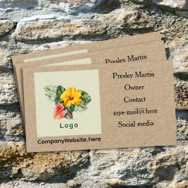 Bedrijf Logo Sjabloon Business Card Template Visitekaartje