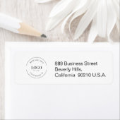 Bedrijf Logo sjabloon Eenvoudig Etiket (Insitu)