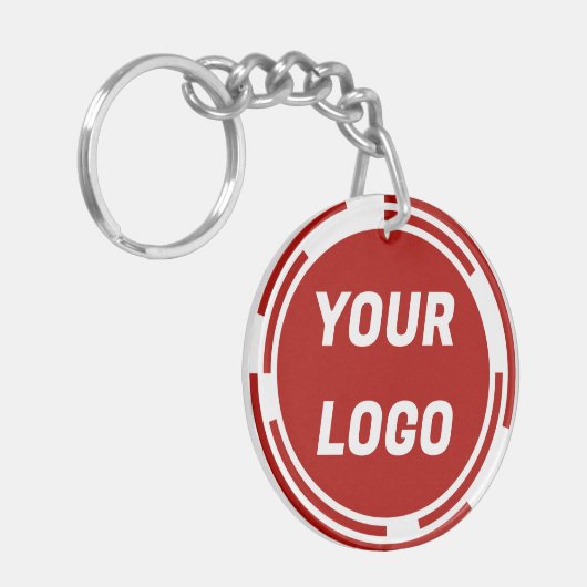 Bedrijf Logo  Sleutelhanger (Voorkant Links)