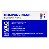 Bedrijf Logo & Slogan & Contact, Professionele HVA Magnetisch Visitekaartje (Voorkant)