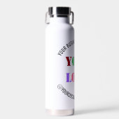 Bedrijf Logo Social Media Waterfles Sjabloon (Voorkant)