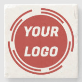 Bedrijf Logo  Stenen Onderzetter (Voorkant)