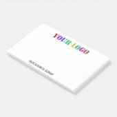 Bedrijf Logo tekst Business Post-it® notes voorbee (Schuin)