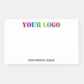 Bedrijf Logo tekst Business Post-it® notes voorbee (Voorkant)