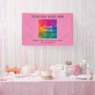 Bedrijf Logo Tekst hier Modern Elegant Spandoek