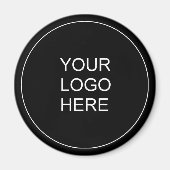  Bedrijf Logo Tekst Sjabloon Magneet (Voorkant)