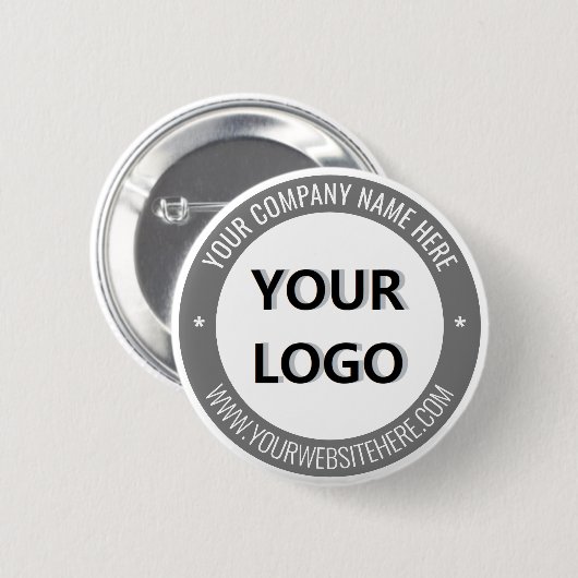 Bedrijf Logo Tekst Zakelijk Promotie Button Gift (Voorkant /achterkant)