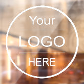 Bedrijf Logo Upload: Pas uw zakelijke Logo aan Raamsticker (Vel 2)
