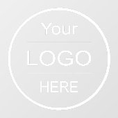 Bedrijf Logo Upload: Pas uw zakelijke Logo aan Raamsticker (Vel)