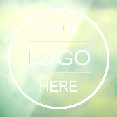 Bedrijf Logo Upload: Pas uw zakelijke Logo aan Raamsticker (Vel 3)