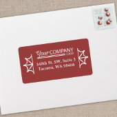 Bedrijf Logo, Vakantie Bourgondië retouradres Etiket