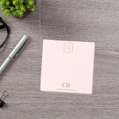 Bedrijf logo van blindroze monogram post-it® notes