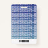 Bedrijf Logo Visitor Pass ID Badge (Achterkant)