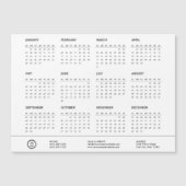 Bedrijf Logo Volledige Jaar Mini Magnetische Kalen (Voorkant)