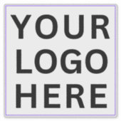 Bedrijf Logo voor koffer | Transparant waterdicht Sticker (Voorkant)