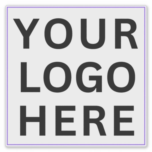 Bedrijf Logo voor koffer | Transparant waterdicht Sticker (Voorkant)