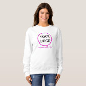 Bedrijf Logo Vrouwen Hoodies (Voorkant volledig)