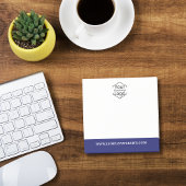 Bedrijf Logo & Website Blue Professional Modern Post-it® Notes