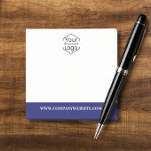 Bedrijf Logo & Website Blue Professional Modern Post-it® Notes