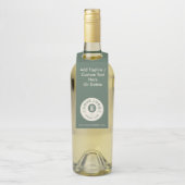 bedrijf Logo Website Sage Green Flessenhanger (Op fles)