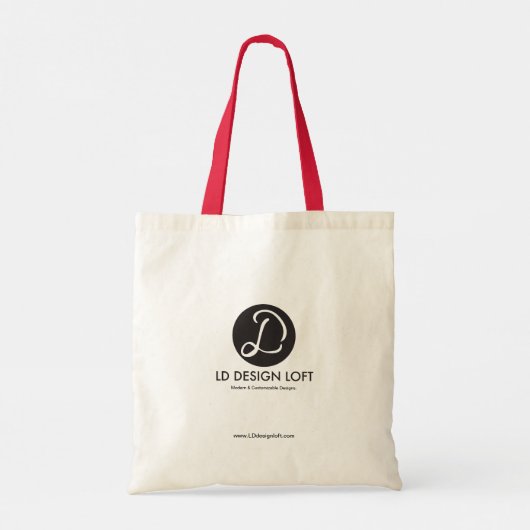 Bedrijf Logo website Tote Bag (Achterkant)