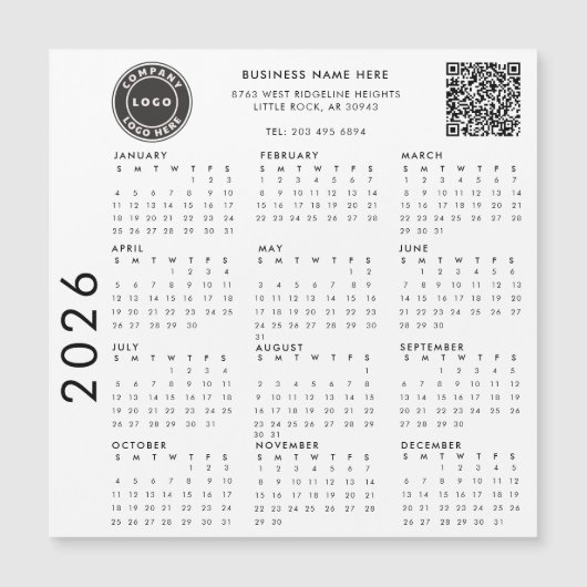 Bedrijf Logo Werknemers 2024 Kalender (Voorkant)