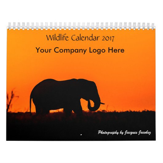 Bedrijf Logo Wildlife Agenda 2017 Kalender (Hoes)