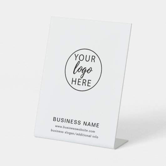 Bedrijf Logo Zakelijk Aangepast Reclamebord Met Voetstuk (Voorkant)