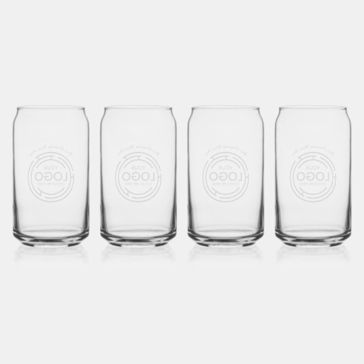 Bedrijf Logo | Zakelijk bedrijf Blikvorm Glas (Achterkant)