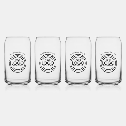 Bedrijf Logo | Zakelijk bedrijf Blikvorm Glas (Voorkant)