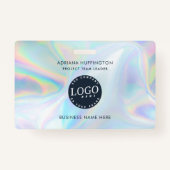 Bedrijf Logo Zakelijk Holografisch Medewerker ID Badge (Achterkant)