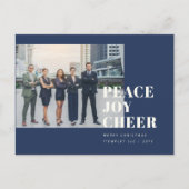 Bedrijf Logo Zakelijke Kerstfoto XMA Briefkaart (Voorkant)