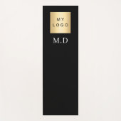 Bedrijf logo zwart monogram business studio yogamat (Voorkant)