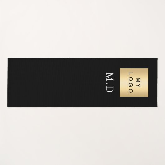 Bedrijf logo zwart monogram business studio yogamat (Voorkant (horizontaal))