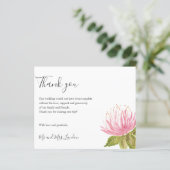 BEDRIJF Lovely Pink green flower Weddenschap (Staand voorkant)