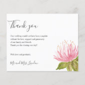 BEDRIJF Lovely Pink green flower Weddenschap (Voorkant)