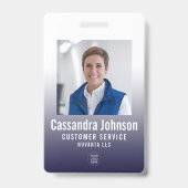 Bedrijf Marine Gradient Medewerker ID Foto Badge (Voorkant)