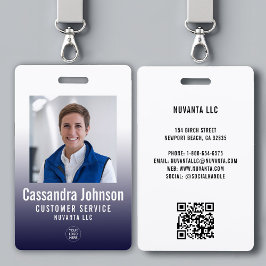 Bedrijf Marine Gradient Medewerker ID Foto Badge